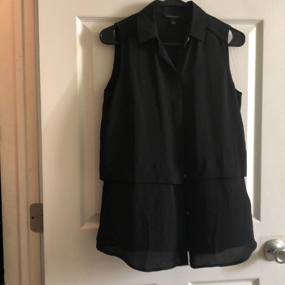 Banana republic black blouse